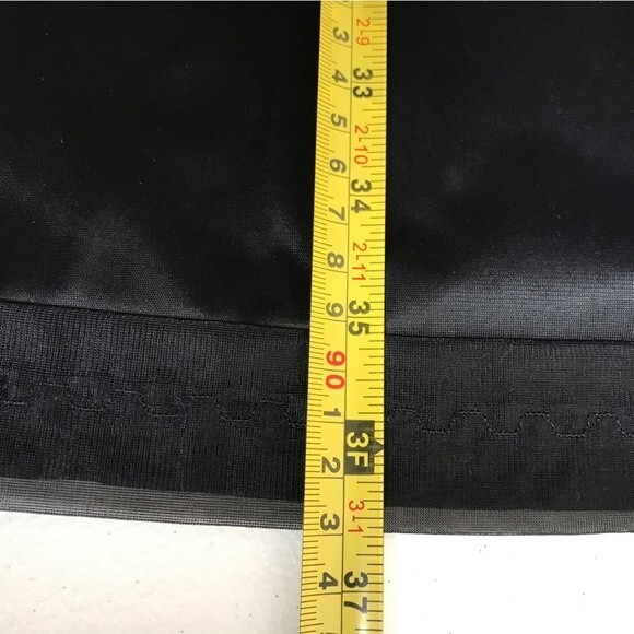 Vintage 1960s Vanity Fair Black Full Slip Adjustable Strap Chiffon Trim Women 38 - Picture 13 of 14